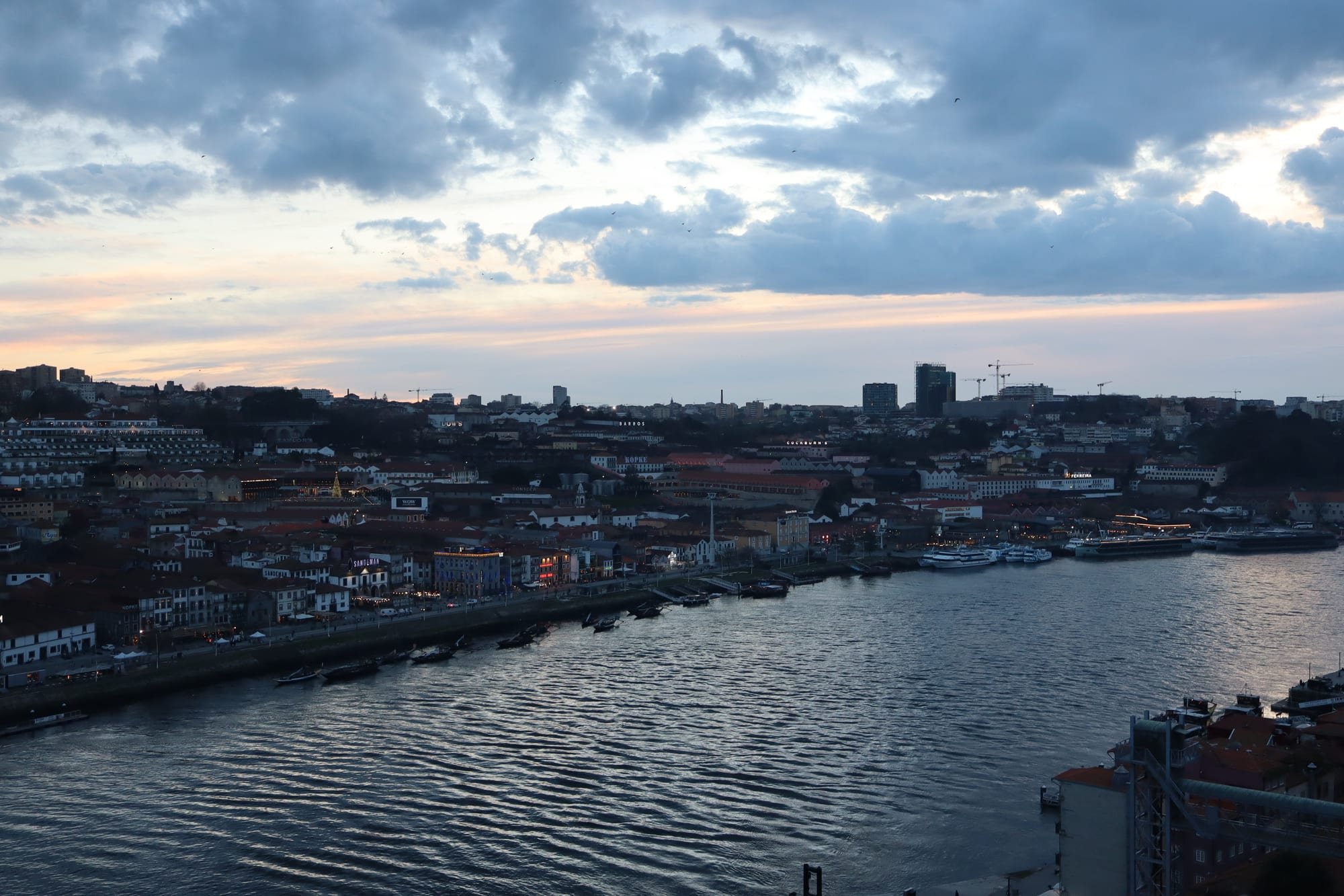 Douro ao anoitecer, Porto